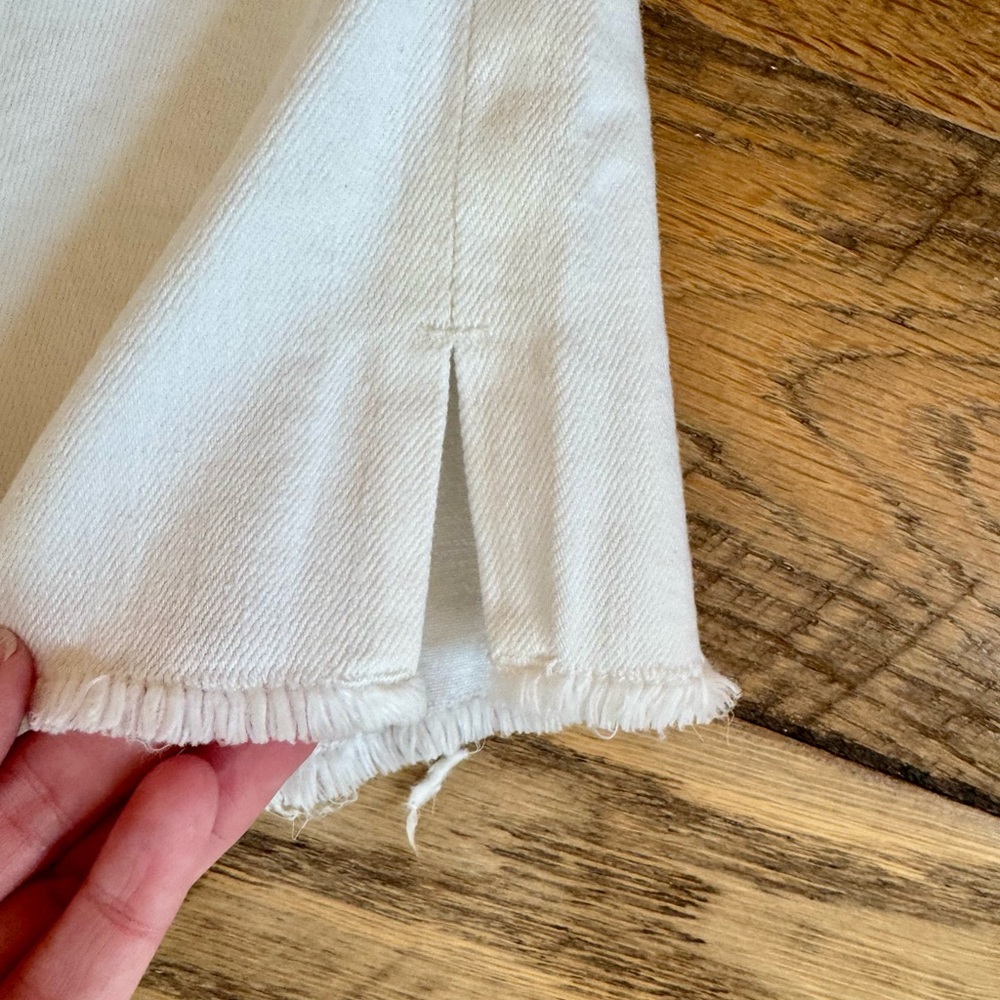 J crew white denim cutoff shorts - Picture 3 of 5